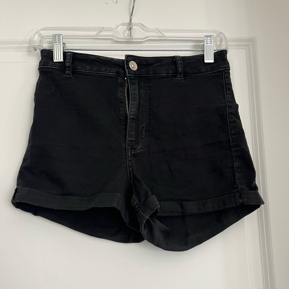 Black Denim Shorts - Picture 1 of 1
